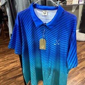 Geometric Ombre Polo NWT